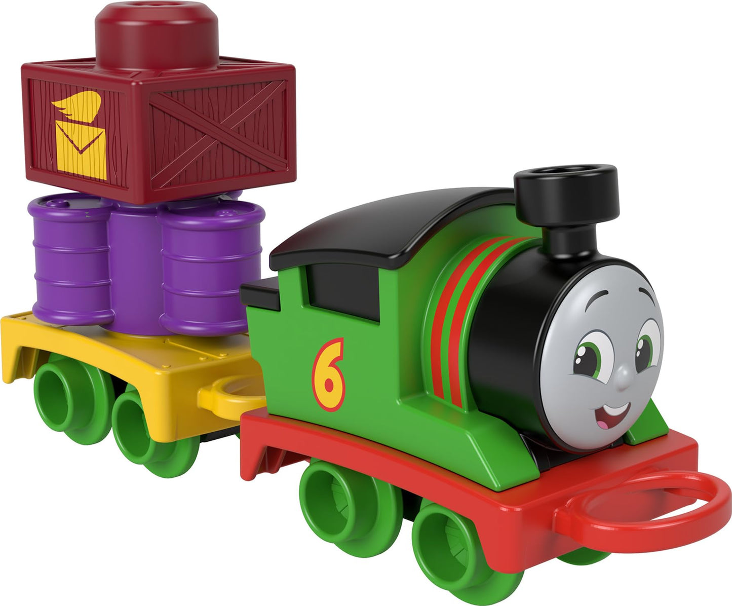Thomas & Friends Thomas & Friends My First Percy Push Locomotive Toy For Toddlers With Stacking Cargo For Children From 18 Month