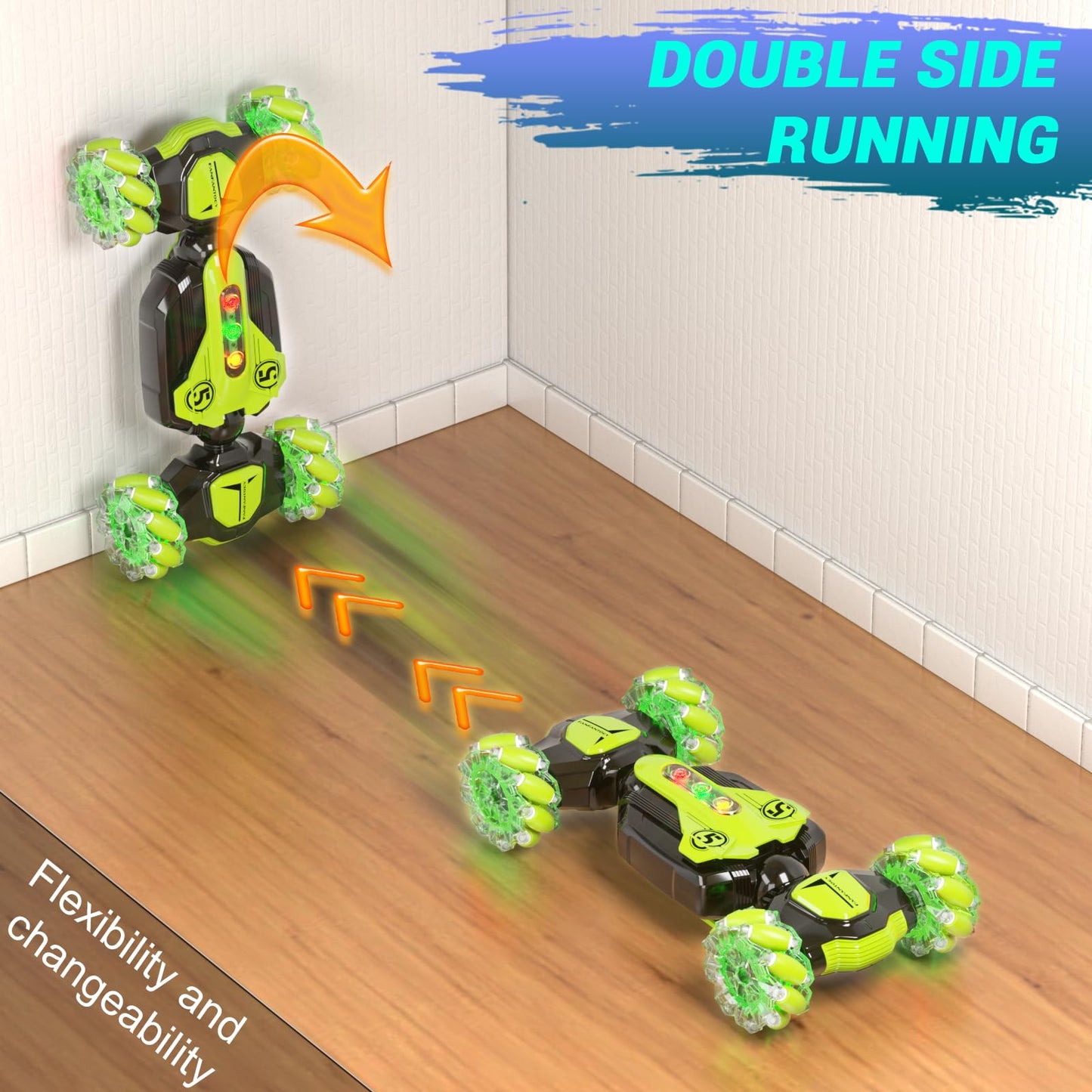 Gesture Sensing RC Stunt Car - Best Gifts for Boys 6-12 Year Old 360 Rotating 2.4Ghz 4WD Remote Control Transform Hand Controlle