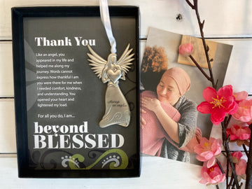 Beyond Blessed Angel With Thank You Sentiment - Gratitude Gift/Appreciation Gift/Thank You Gift For Friends/Mentor/Co-Worker/Neighbor/Thank You Ornament
