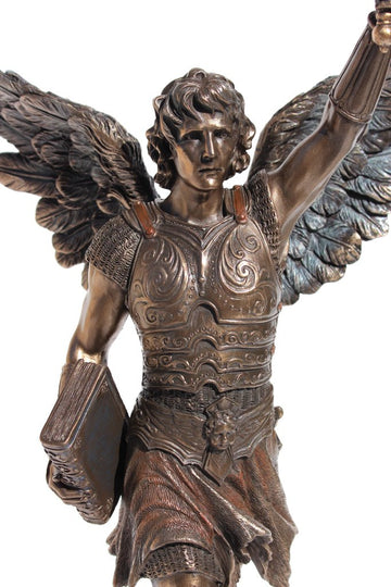 16.5 Inch Archangel - Saint Raguel Cold Cast Bronze Figurine