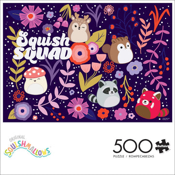 Buffalo Games Squishmallow 500 Piece Jigsaw Puzzle - Large Multicolor - Challenging Game Night Fun - Model 3245