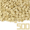 Tan 2 2 Tile 500 Parts And Pieces Flat Moc Bricks, Bulk Building Blocks For Smooth Surface Wall Floor, Toy Accessories Compat
