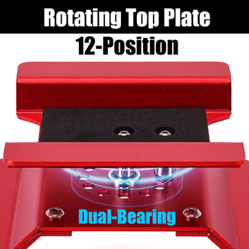INJORA Aluminum 80g RC Car Stand with Shock Holder for 1/24 1/18 RC Crawler Upgrade(Red)