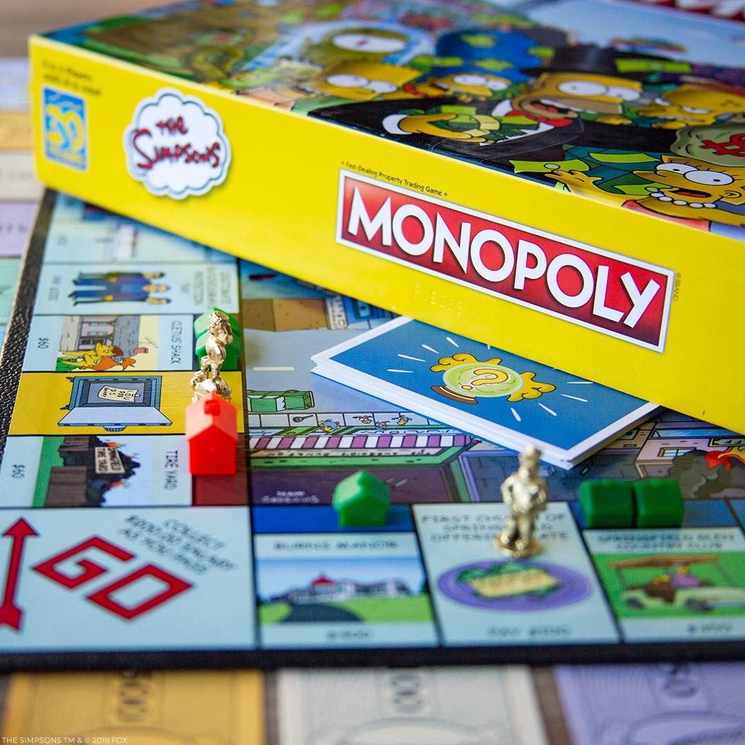 Monopoly The Simpsons Board Game | Based On Fox Series The Simpsons | Collectible Simpsons Merchandise | Themed Classic Monopoly