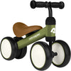 Retrospec Cricket Baby Walker Balance Bike, 4 Wheels, Olive Drab, Model 5350, Toddler Bicycle Toy for Ages 12-24 Months