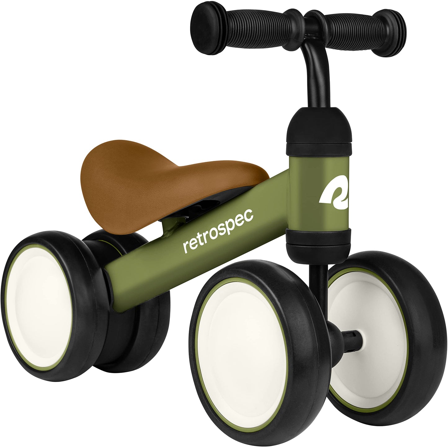 Retrospec Cricket Baby Walker Balance Bike With 4 Wheels For Ages 12-24 Months - Toddler Bicycle Toy For 1 Year Olds - Ride On T