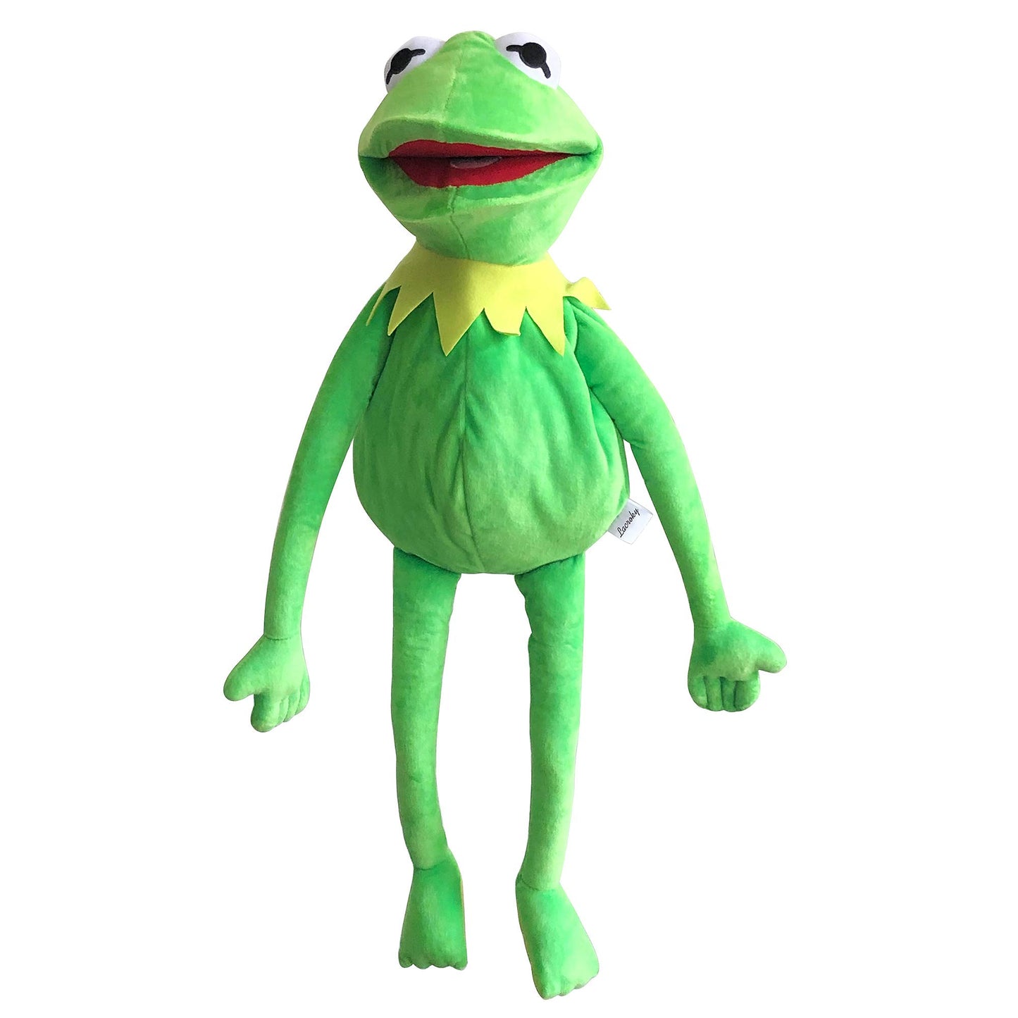 Kermit Frog Hand Puppet With 50 Pcs Kermit The Frog Puppet Stickers, Hand Kermit Puppet Soft Stuffed Plush Toy For Boys & Girls - 24 Inches