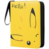 Card Binder 4 Pocket Collectible Trading Card Albums Fits 400 Cards with 50 Removable Sleeves Portable Trading Card Binder Collection Album Holder Game Card Case book With Zipper for Gifts