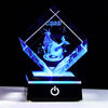 3D Crystals Capricorn Zodiac Astrology Gifts For Women Men,Capricorn Glass Figurine Decor Constellation Stuff December January B