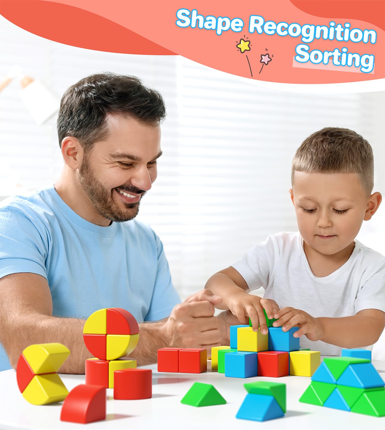 Asago Magnetic Blocks For Toddlers, Kids Building Toys, Creative Stacking Colorful Sensory Block With Magnet, Educational Constr