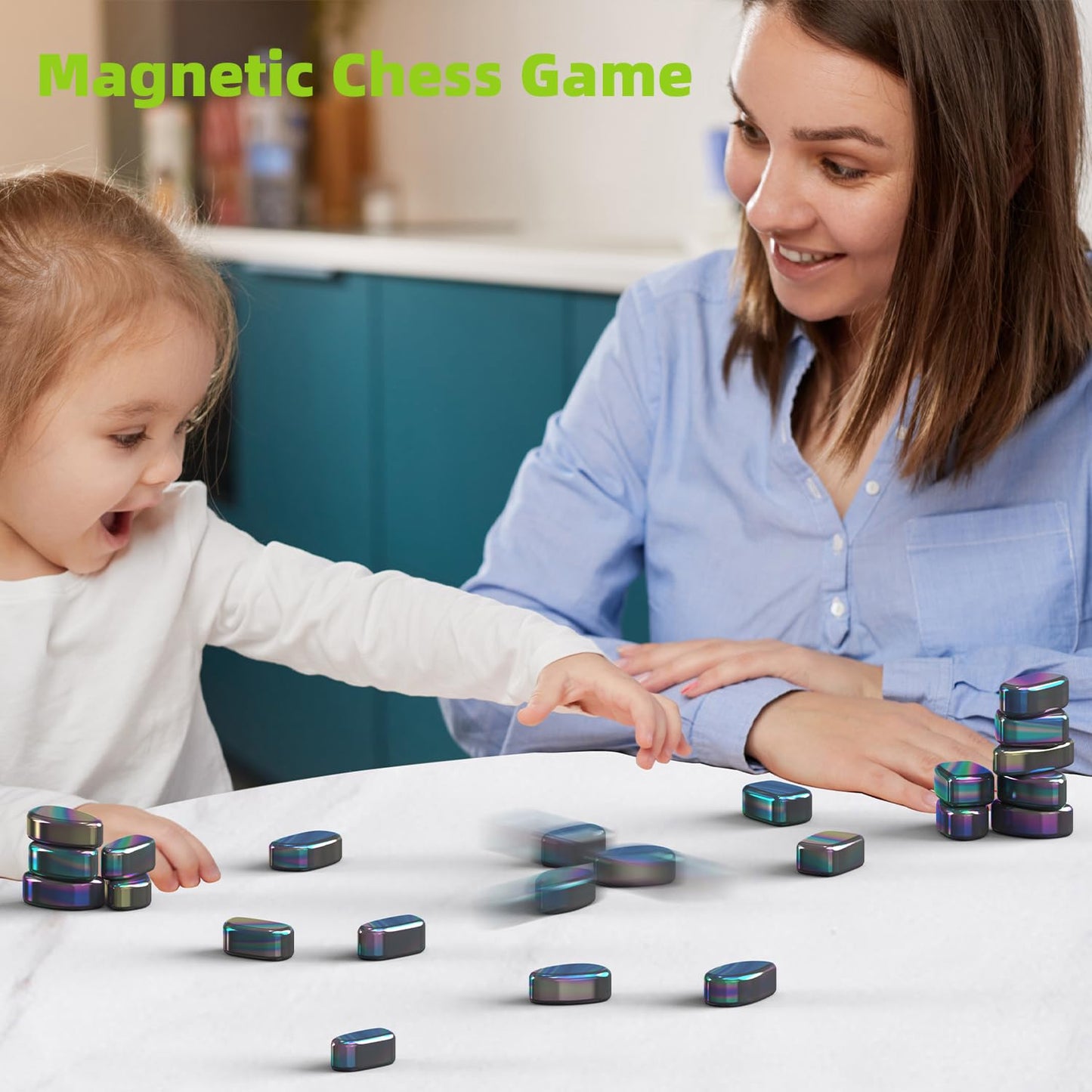 Caturledas 50 Pcs Ferrite Putty Stones, Fidget Toys Rocks For Office Stress Anxiety Relief, Executive Desk Toys For Men Women Ad