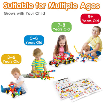 Moontoy Stem Toys For 3 4 5 6 7 8+ Year Old Boy Girl Easter Birthday Gift Building Toys For Kids Ages 4-8 4-6 5-7 6-8 Blocks Tod