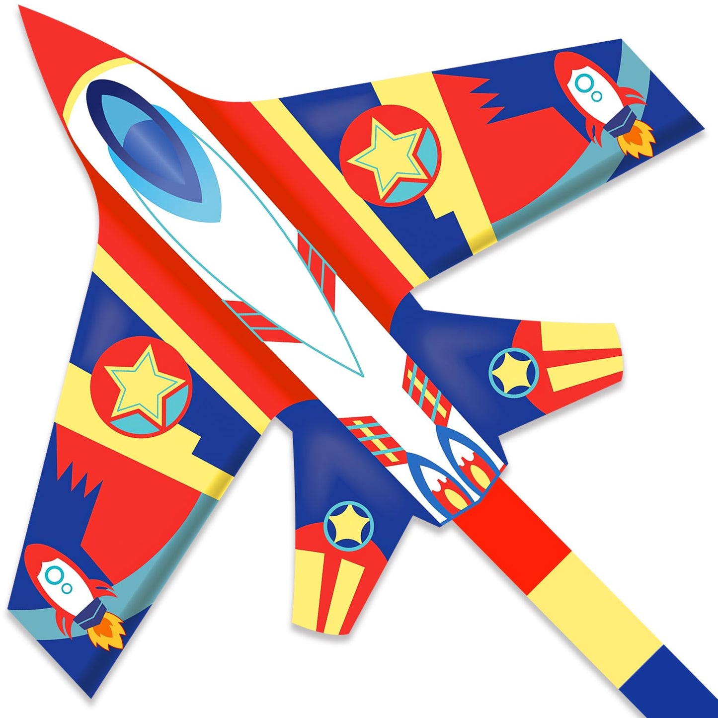 Mint'S Colorful Life Airplane Kite For Kids & Adults, Easy To Fly Plane Kite For Boys & Girls, Best Beach Kites For Beginners Wi