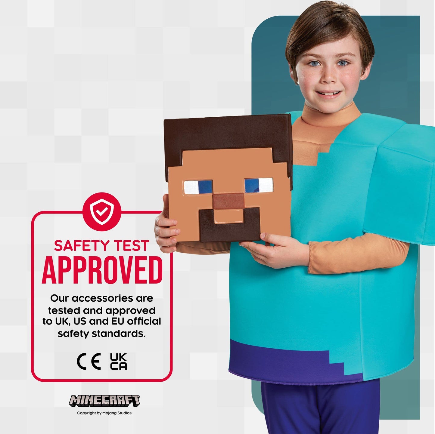 Steve Deluxe Minecraft Costume, Multicolor, Large (10-12)