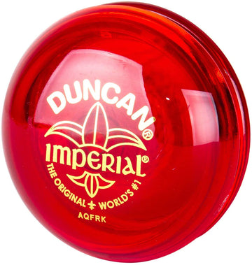Duncan Toys Imperial Yo-Yo, Beginner Yo-Yo With String, Steel Axle And Plastic Body, Red