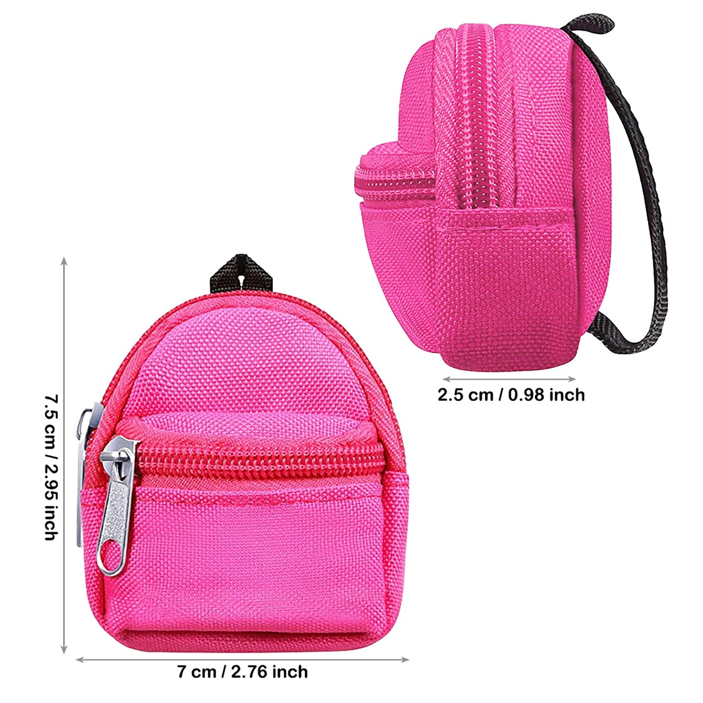 Enocht 27 Pcs 11.5 Inch Doll School Accessories 4 Doll Backpack Bag With Zipper With Computers, Glasses, Blackboard, 7 Pcs Study Accessories 8 Pcs Stationery Sets 2 Headsets For 11.5 Inch Doll
