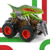 Oriate Dinosaur Monster Truck 4-7 Push and Go Toys 3-5, Friction Powered ATV Velociraptor Dino Stunt Play Trucks for Kids Boys G