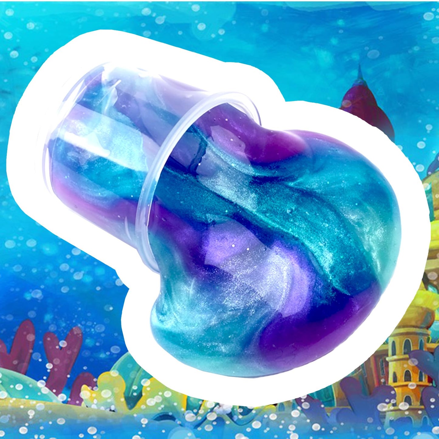 Hfchupin 24 Pack Galaxy Mermaid Slime Kit,Party Favors For Kids,Non Sticky, Stress & Anxiety Relief, Super Soft Sludge Toy,Easte