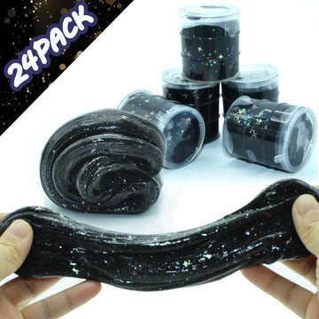 24 Pack Galaxy Star Slime,Party Favor For Kids Girls & Boys,Non Sticky, Stress & Anxiety Relief, Wet, Super Soft Sludge Toy,Birt