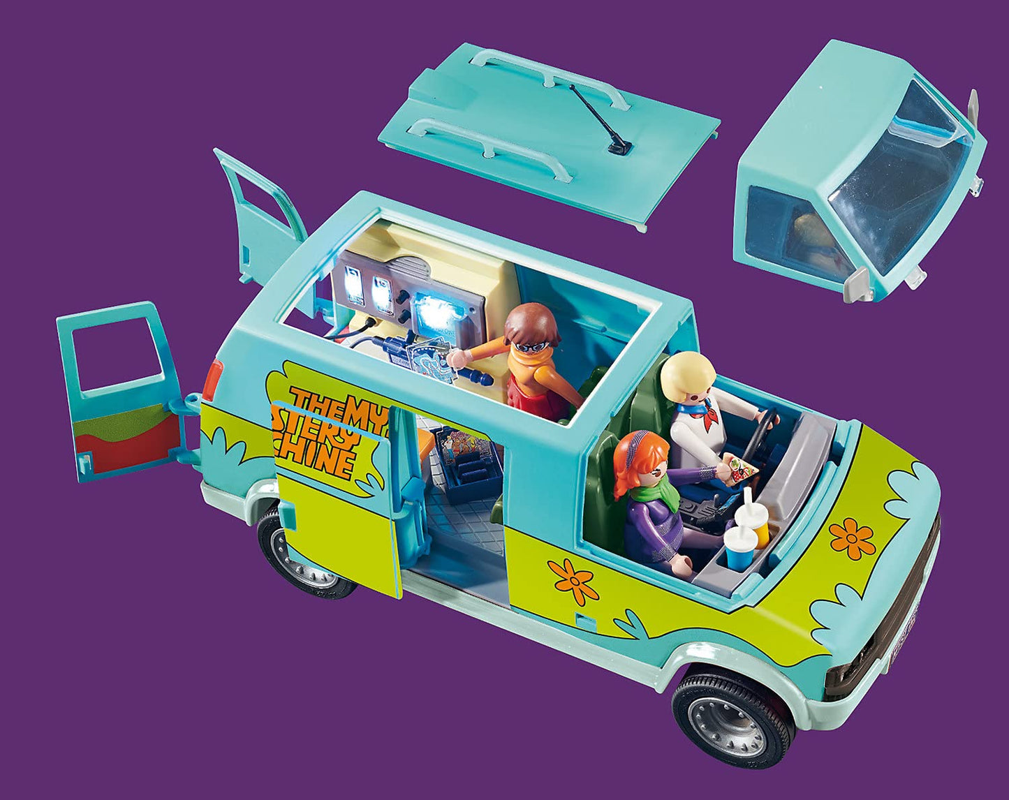 Playmobil Scooby-Doo! Mystery Machine, Standard Size, Multi-Color, Model 70286, Plastic