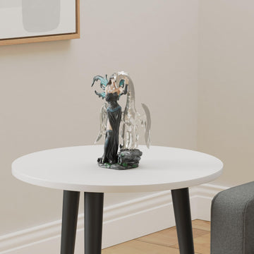 Stealstreet Ss-G-91467 Black Fairy With White Dragon Collectible Figurine Decoration Statue