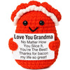 Mini Birthday Grandma Gifts from Granddaughter Grandson Christmas Thanksgiving Day Gift for Grandma Cute Handmade Crochet Bacon