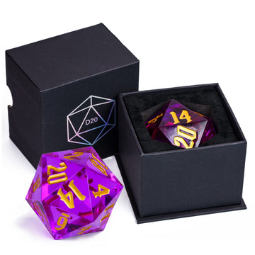 Poludie D20 Single Dice 55mm, 20 Sided DND Dice, Giant D20 D&D Polyhedral Dice Large D20 for Dungeons and Dragons, RPG, MTG Tabl