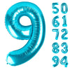 9 Balloon, Blue Number Balloons 40 Inch, 9Th Giant Birthday Decorations For Boys Girls,19Th 29Th Blue Party Decorations Supplies