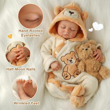 Babeside Lifelike Reborn Baby Dolls Boy Noah, 20 Inches Soft Vinyl And Cloth Body Realistic Baby Dolls, Real Life Baby Doll With