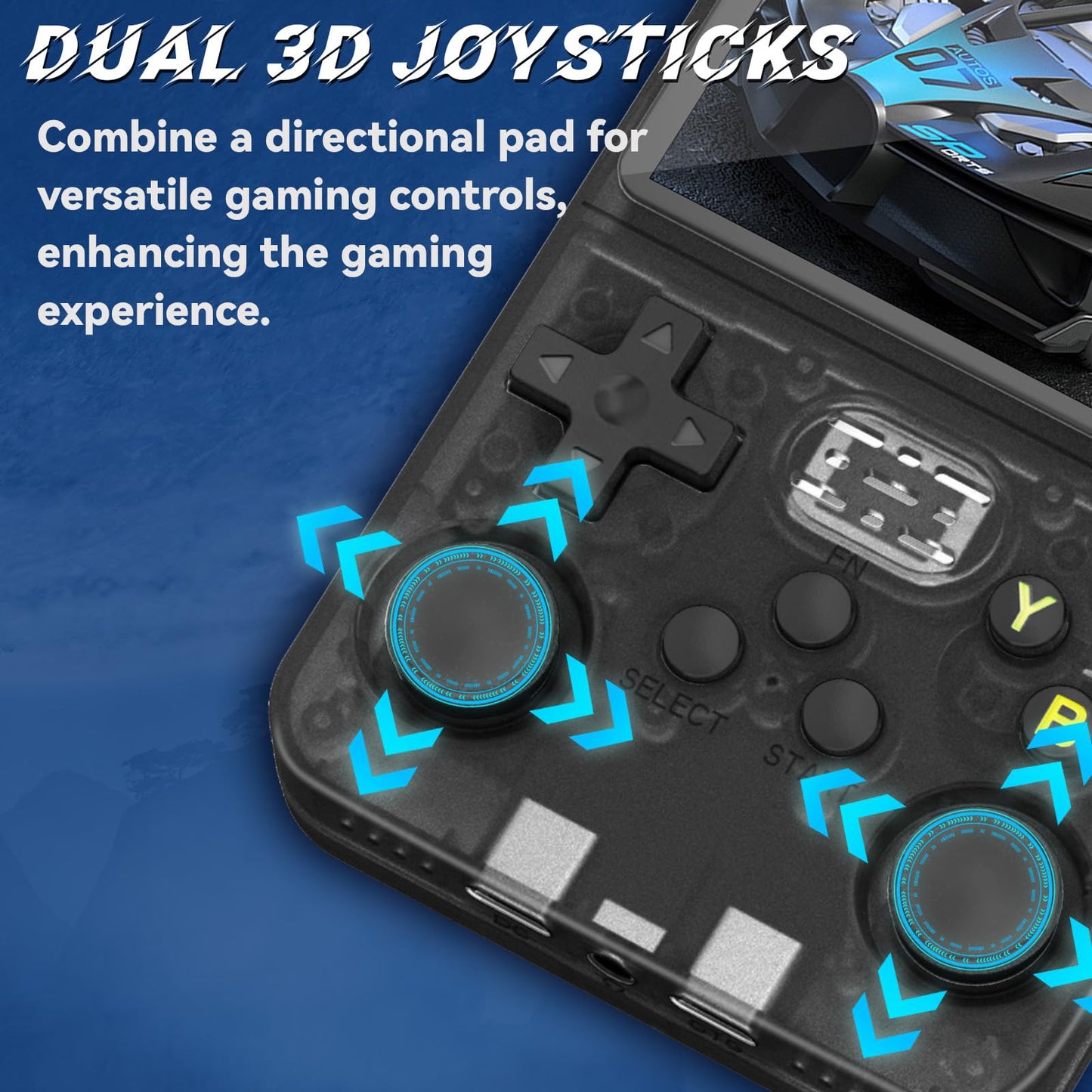 R36S Handheld Game Console, Preloaded With 15000+ Games, Linux System With 32+64G Tf Card, Retro Gaming Console 3.5-Inch Ips Scr