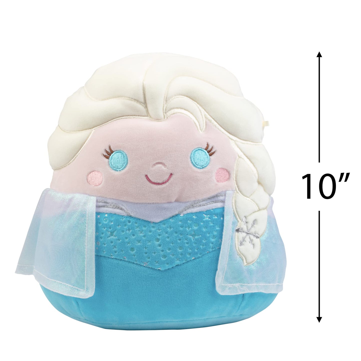 Squishmallow 10' Disney Frozen Elsa Plush - Officially Licensed Kellytoy - Cute And Soft Stuffed Animal Toy - Gift For Kids