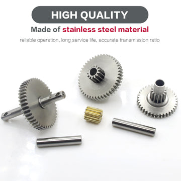 Raflot Stainless Steel 40.3:1 Low Range Transmission Gear Set With 11 Tooth Motor Pinion For Trx4M 1/18 Rc Crawler Car Upgrade