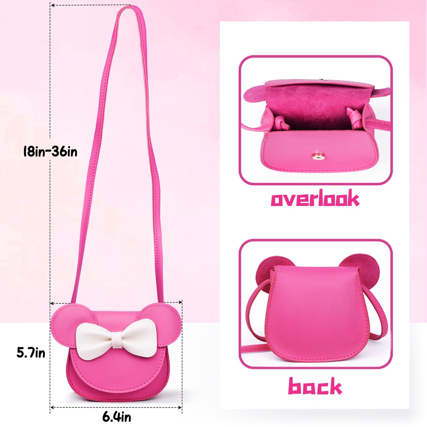 Pretend Play Toddler Girl Purse With Makeup Toys Set, Little Girls Purse Toys For 3 4 5 6 7 Year Old Girl Gifts, Kids Purse For