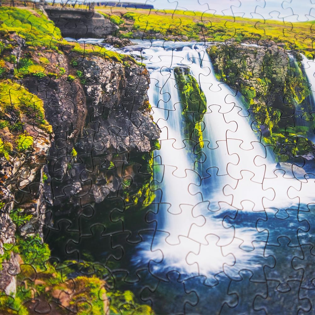 Beduke Jigsaw Puzzles For Adults 1000 Pieces Iceland Thick Sturdy 1000 Piece Puzzle Precise Interlocking Age 14+ Family Game