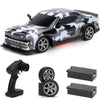 ACAMMZAR 1:16 RC Drift Car, 25KM/H 4WD High Speed Remote Control Cars for Kids, with LED Lights, Two Batteries, Extra Tires, Dri