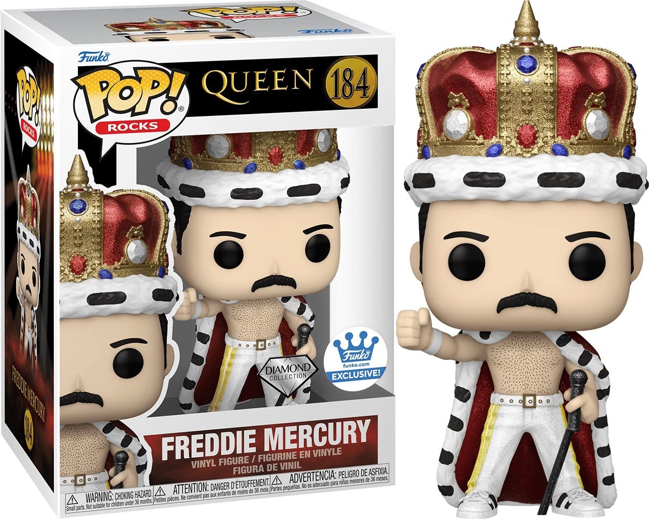 Funko Pop! Queen-Freddie Mercury King Diamond Glitter