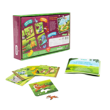 Lovedabble Mommy And Me On A Jungle Journey: Enjoy Two Enchanting Puzzles, Frame The Friendly Fairy Cardboard Learning Puzzles F