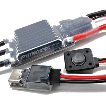 Rhinoesc Am32 Crawler Esc 80A Power System 2-8S Bec 5.20-8.2V Adjustable For 1/8 1/10 Scale Cars Crawler Car Axial Scx10 Traxxas