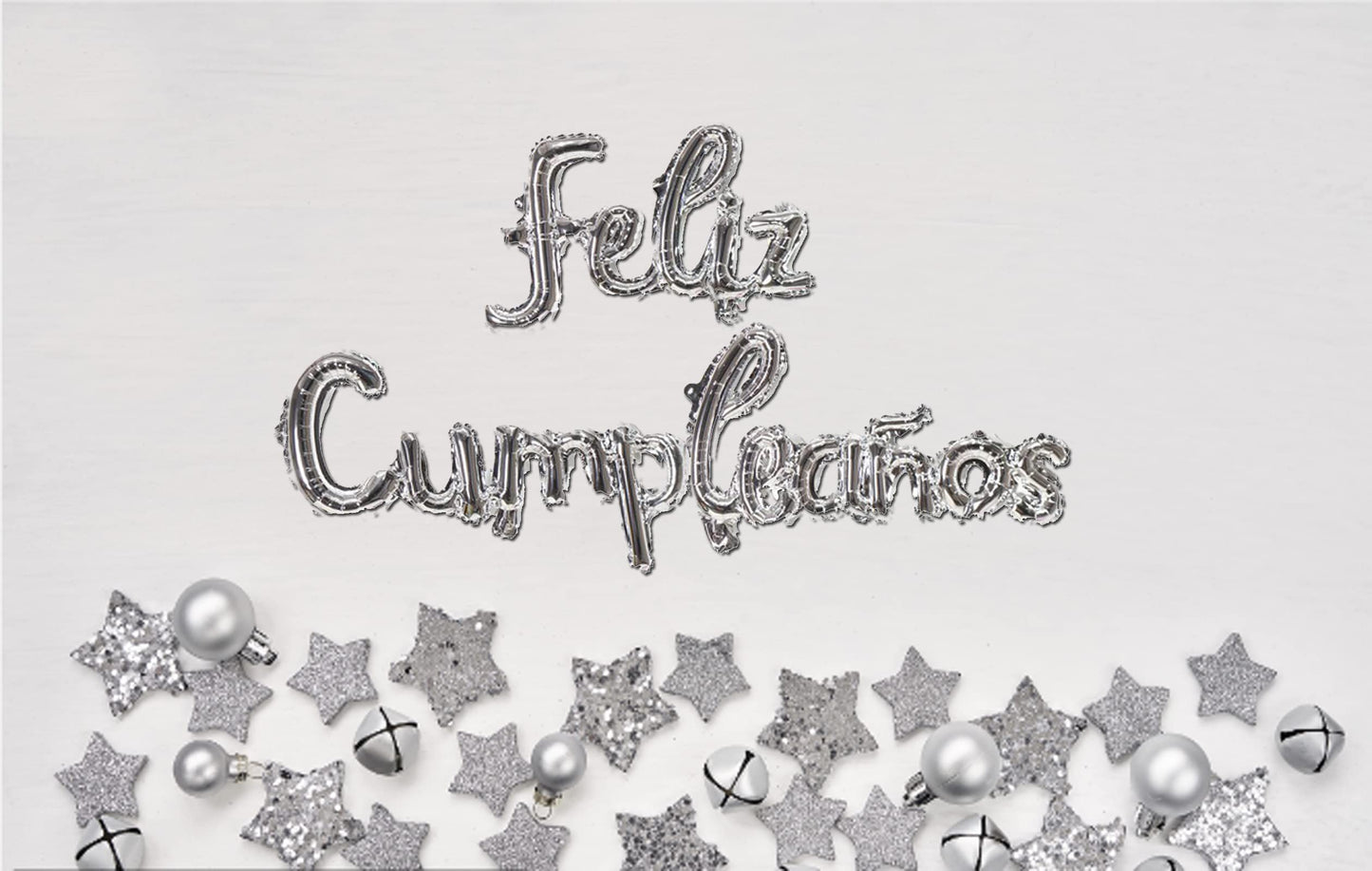 Silver Feliz Cumpleanos Small Letters Conjoined Balloons Feliz Cumpleanos Balloon Happy Birthday Balloons Birthday Banner Decora