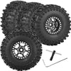 Rc 1.0In Beadlock Rc Truck Tires Wheels Tires For 1/18 1/24 Trx4M Scx24 Rc Crawler.Aluminum 1.0In Beadlock Wheel Rim&1.0In Tires