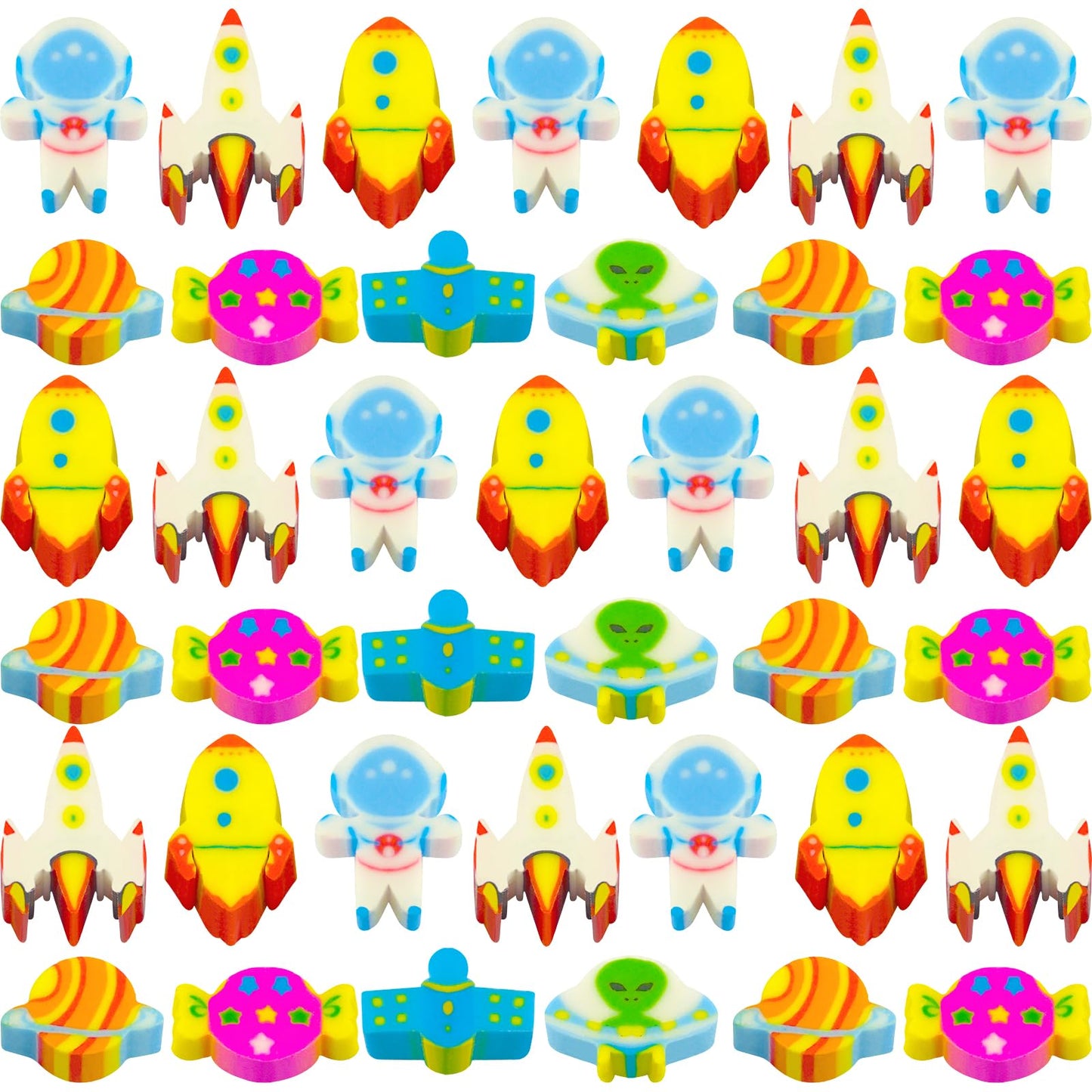 300 Pieces Space Mini Erasers For Kids Astronaut Erasers Plane Erasers Tiny Erasers Novelty Pencil Erasers Bulk Mini Erasers For