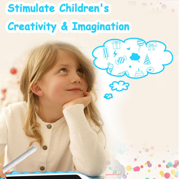 Terow Lcd Writing Tablet For Kids, Toddler Doodle Board Drawing Pad For Girls Boys 2-6 Years Old 12.5 Inch Education Gaming Reus