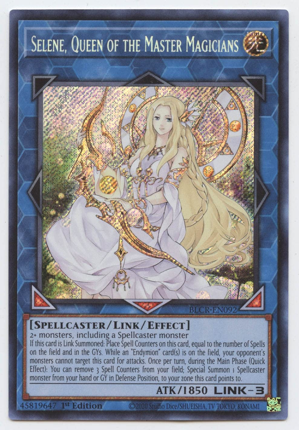Selene, Queen Of The Master Magicians - Blcr-En092 - Secret Rare - 1St Edition