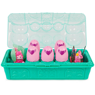 Hatchimals CollEGGtibles Rainbow-Cation Llama Family Carton with Surprise Playset 10 Characters 2 Accessories Kids Toys for Girls Ages 5 and up