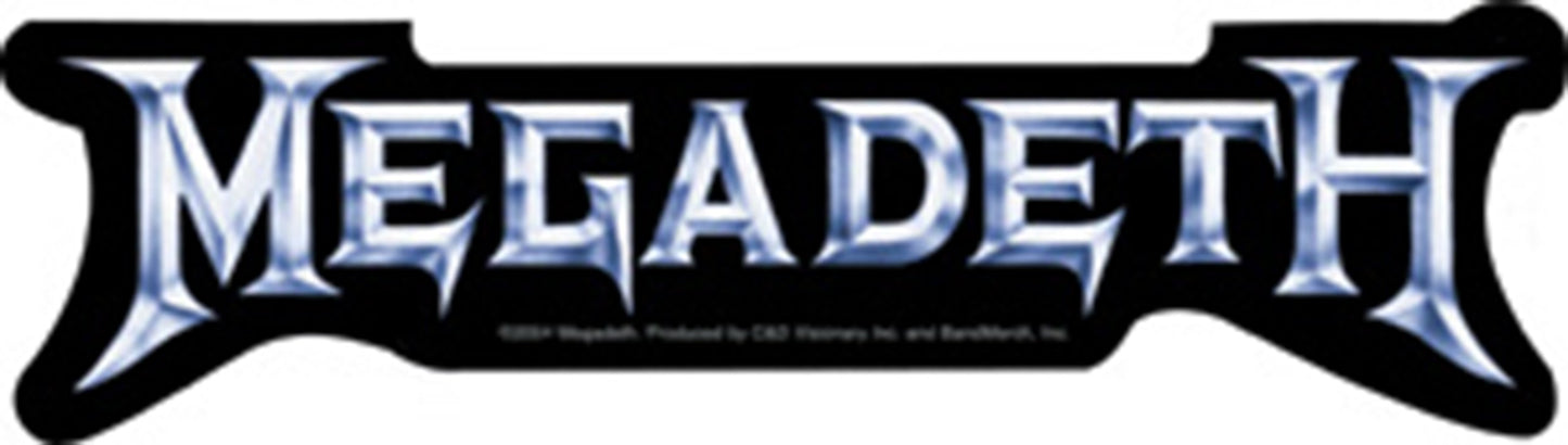 C&D Visionary Licenses Products Megadeth Silver Logo Sticker