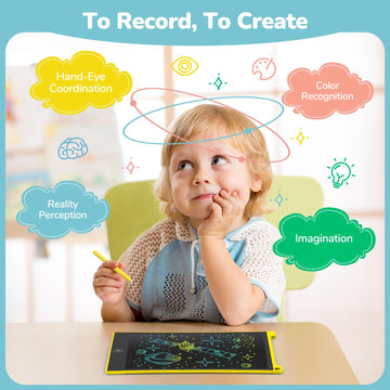 Tecjoe 3 Pack Lcd Writing Tablet, 8.5 Inch Colorful Doodle Board Drawing Tablet For Kids, Kids Travel Games Activity Learning Toys Birthday Gifts For 3 4 5 6 Year Old Boys Girls Toddlers Preschooler