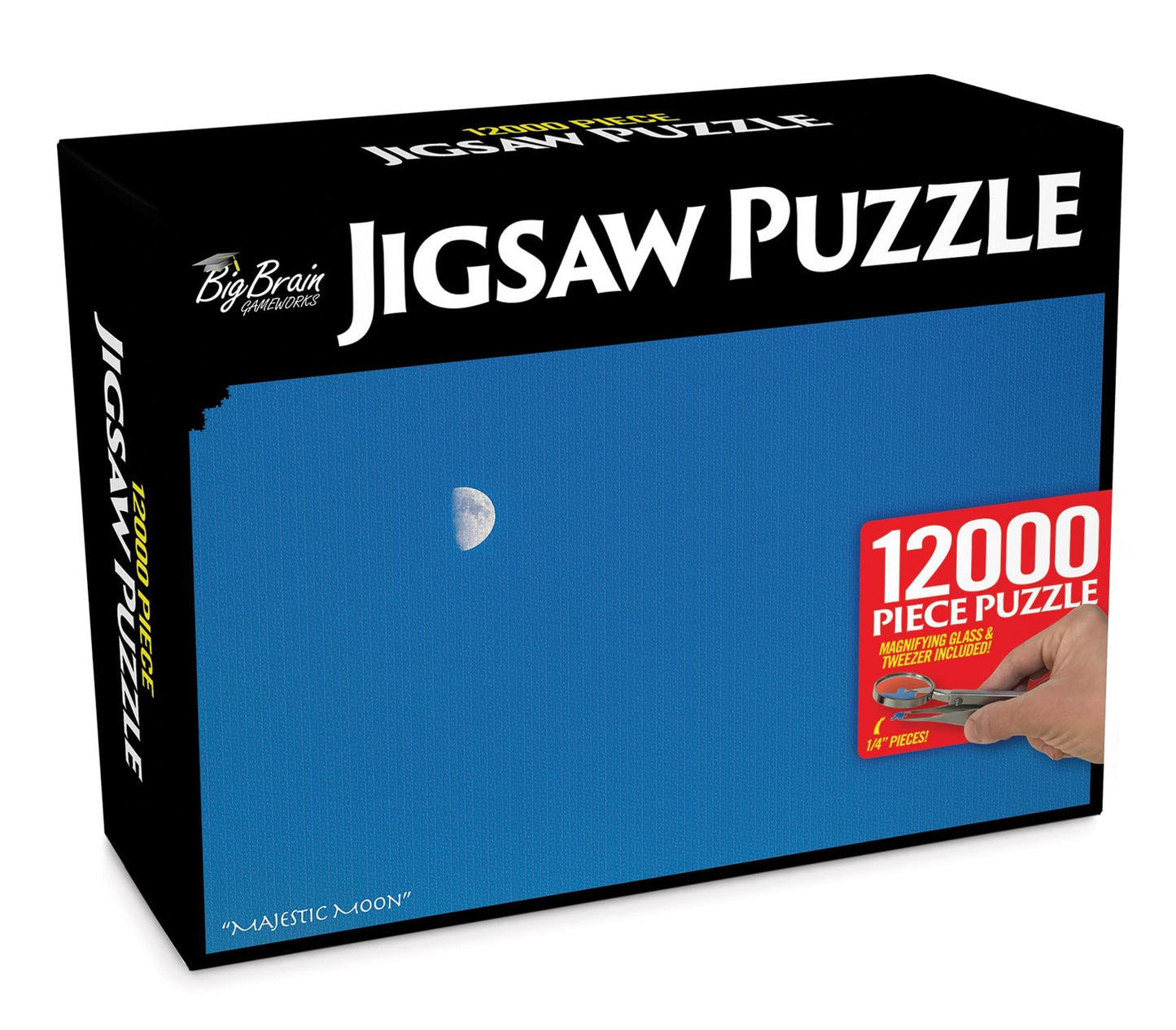 Prank-O 12,000 Piece Jigsaw Puzzle Prank Gift Box - White Elephant Gifts For Adults, Empty Box, Gag Gift Box For Puzzle Lovers, Joke Gifts For Christmas, Holidays, Parties