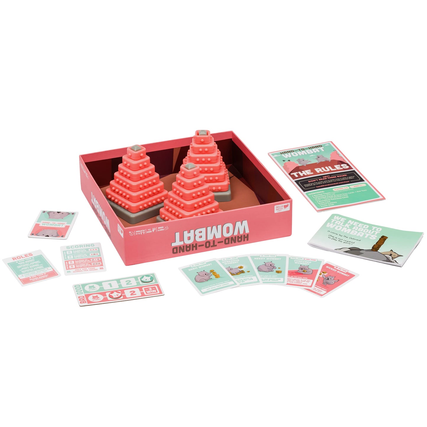 Exploding Kittens Hand To Hand Wombat Card Game Fun Family Card Games For Adults Teens & Kids - Fun Party Games, 3-6 Players