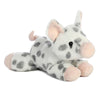 Aurora® Mini Flopsie™ Spotted Piglet Stuffed Animal - 8" White Polyester, Model 31743 - Adorable Playful Companion