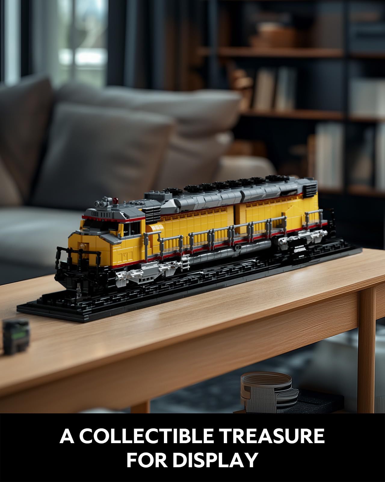 Nifeliz DDA40X Locomotive Building Set with Base Collectible Steam Train Building Toy Model for mature-themed Train Lovers Ideal Gift for Home D?cor (1603 PCS NF10296)